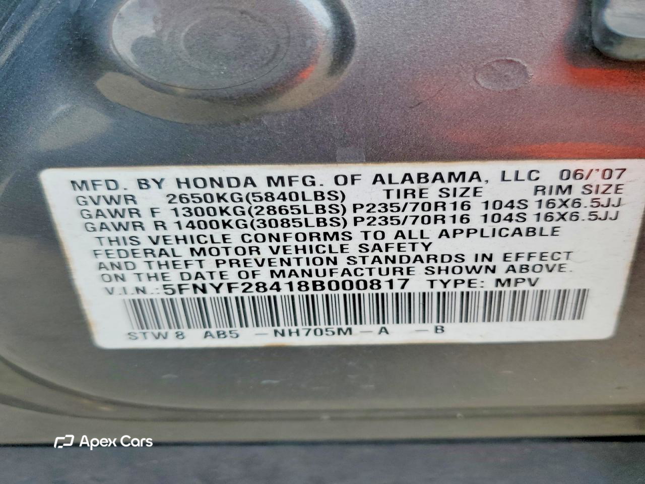 Honda Pilot 2008