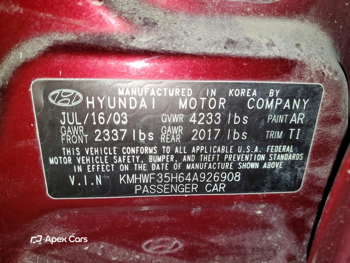 Hyundai Sonata 2004
