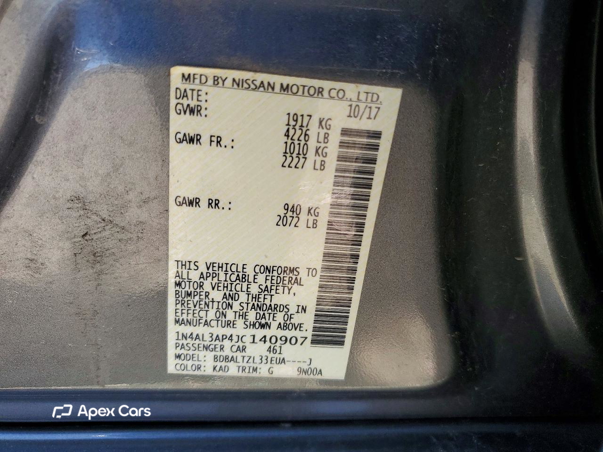 Nissan Altima 2018
