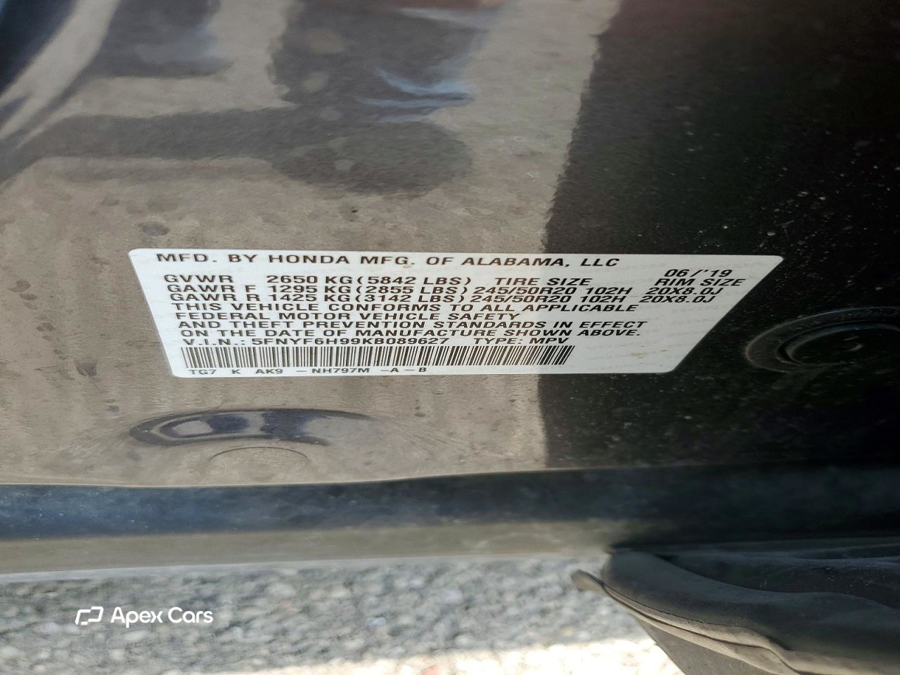 Honda Pilot 2019