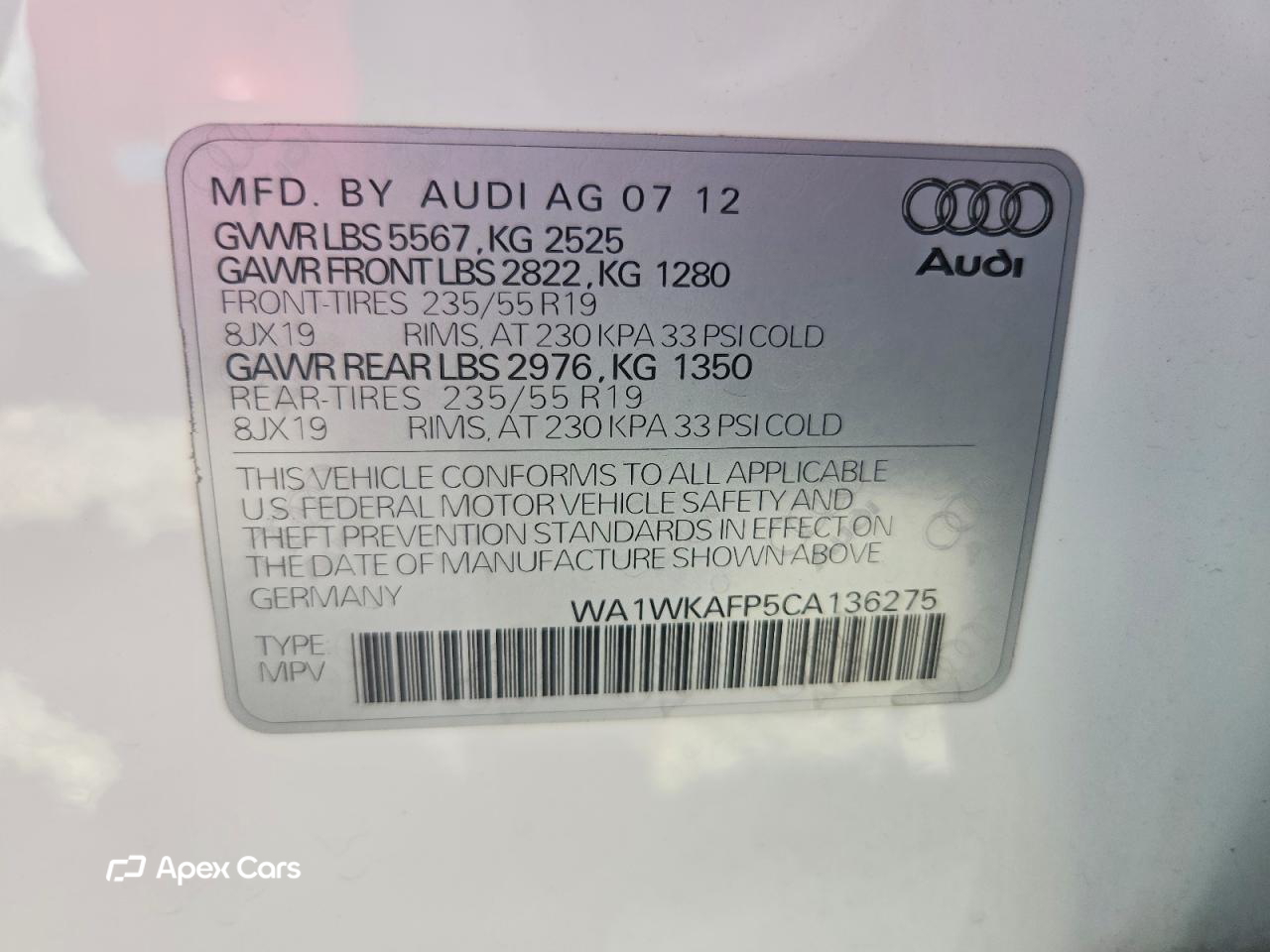Audi Q5 2012