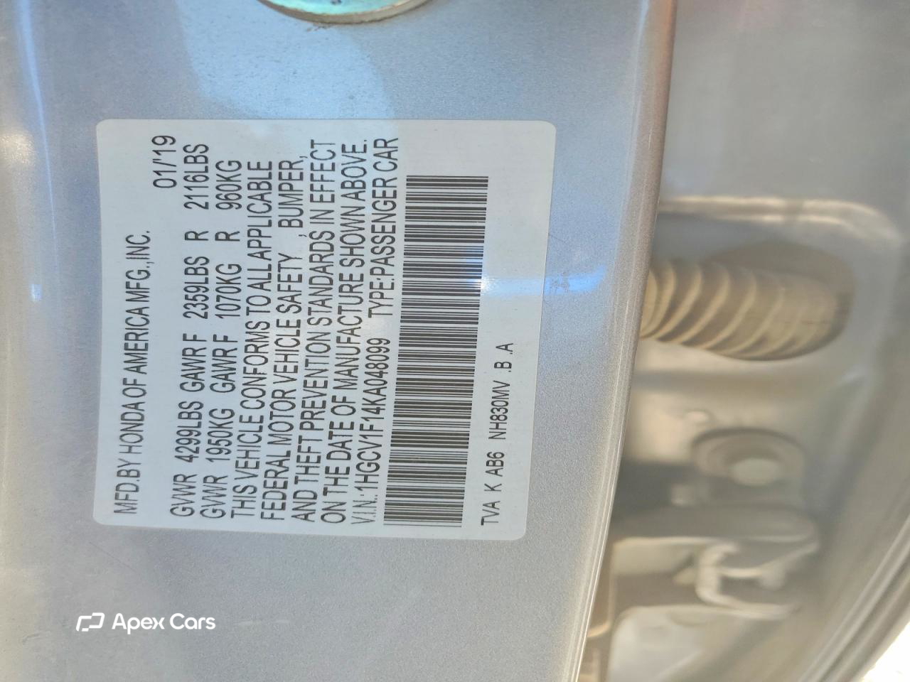 Honda Accord 2019