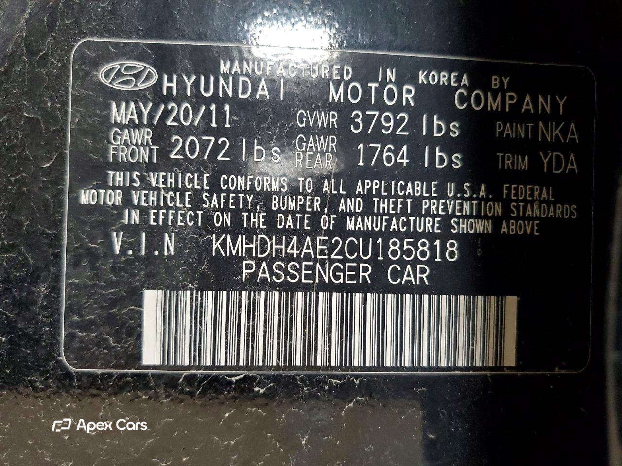 Hyundai Elantra 2012