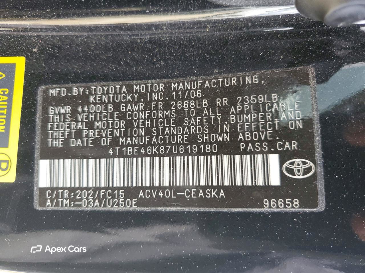 Toyota Camry 2007