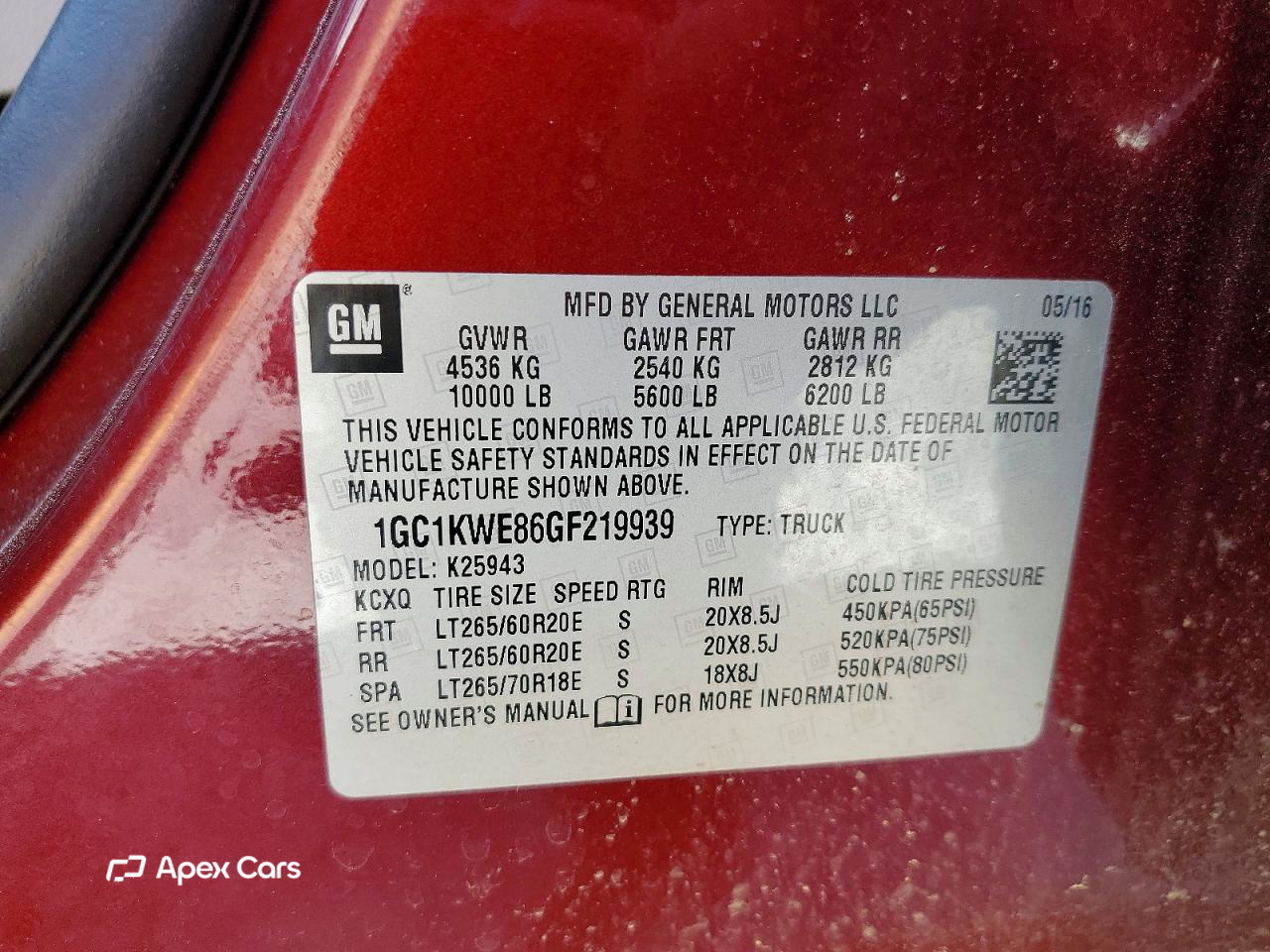 Chevrolet Silverado 2016