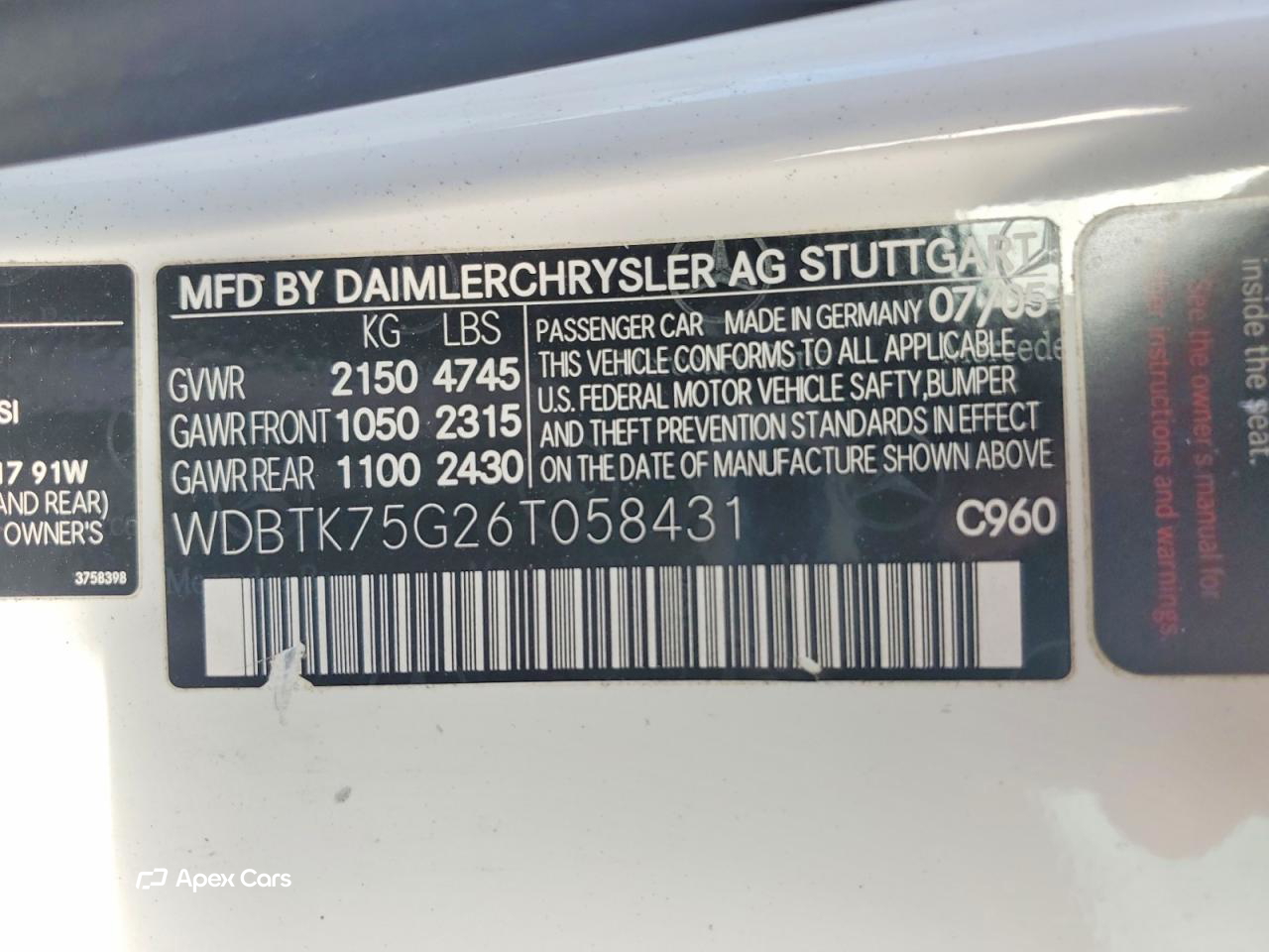 Mercedes-Benz CLK-klasse 2006