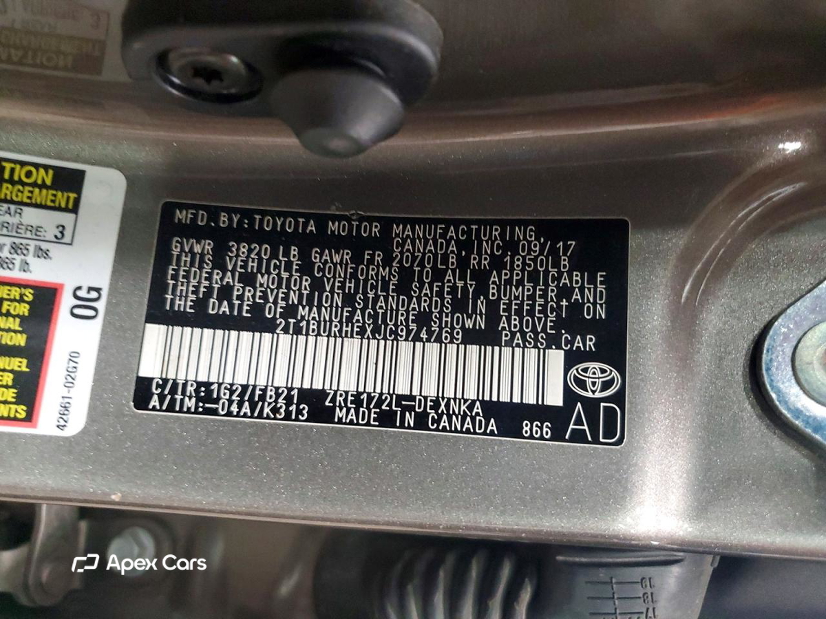 Toyota Corolla 2018