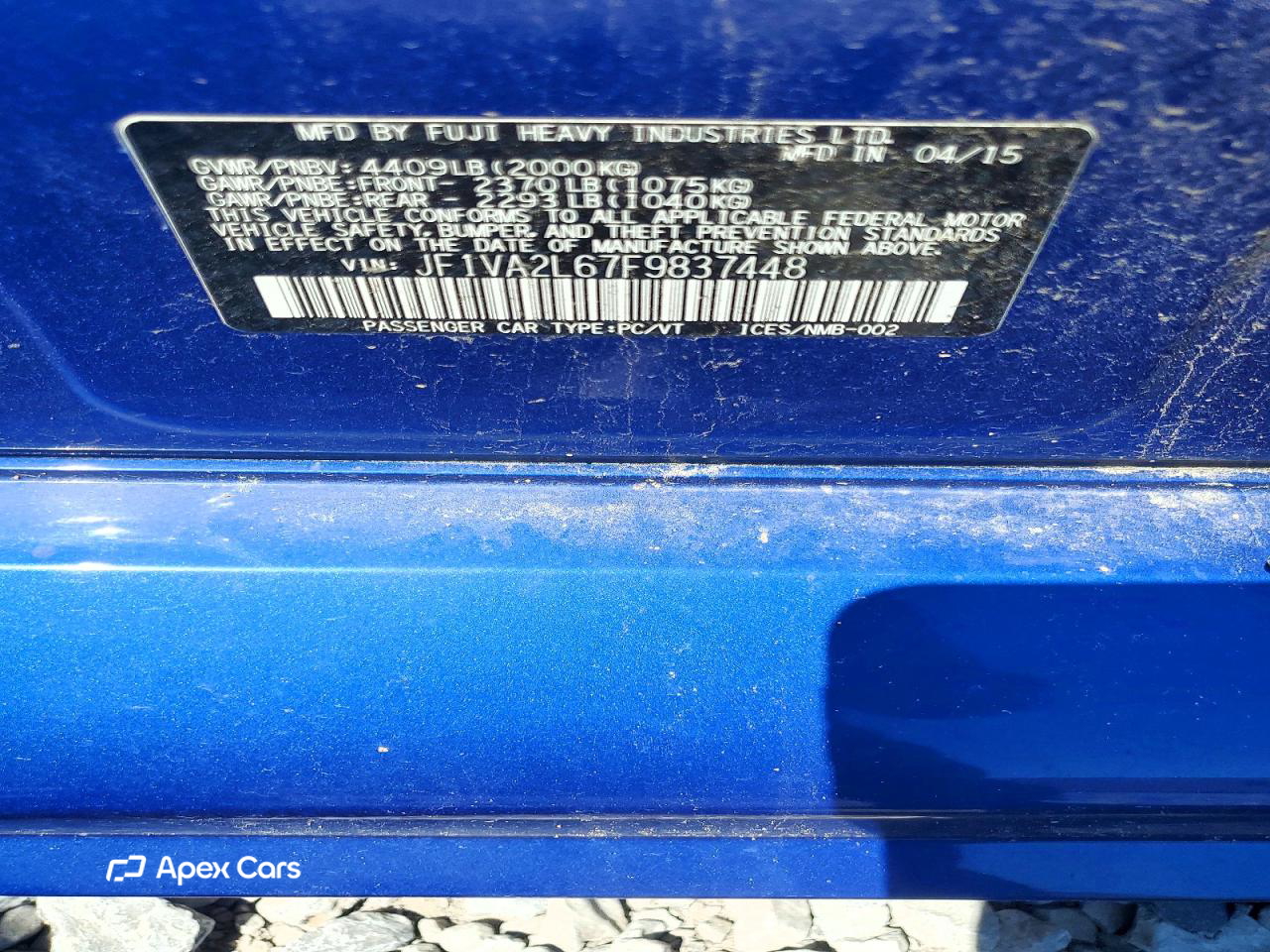 Subaru WRX 2015