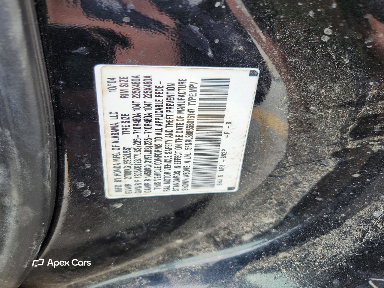 Honda Odyssey 2005