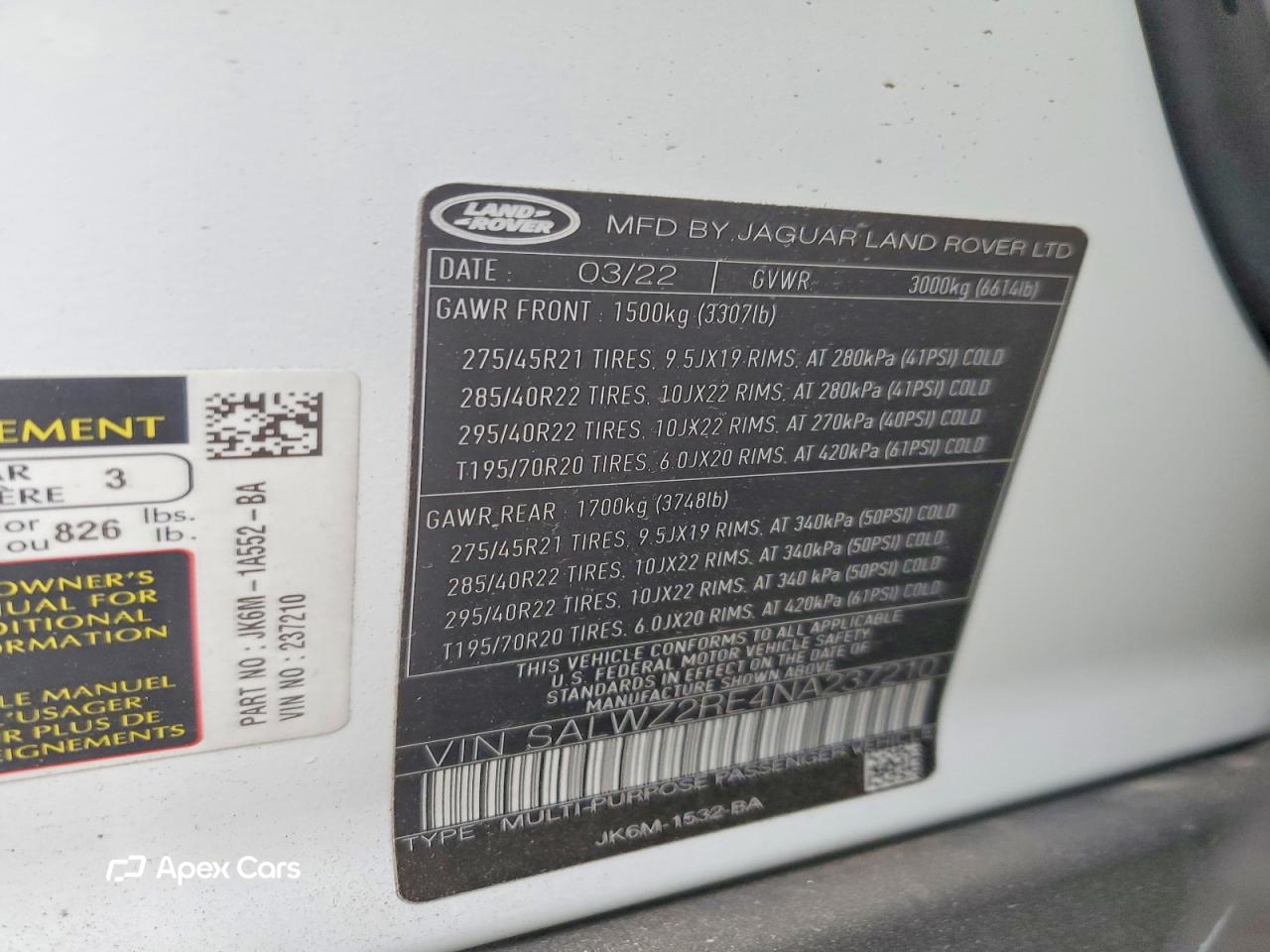 Land Rover Range Rover 2022