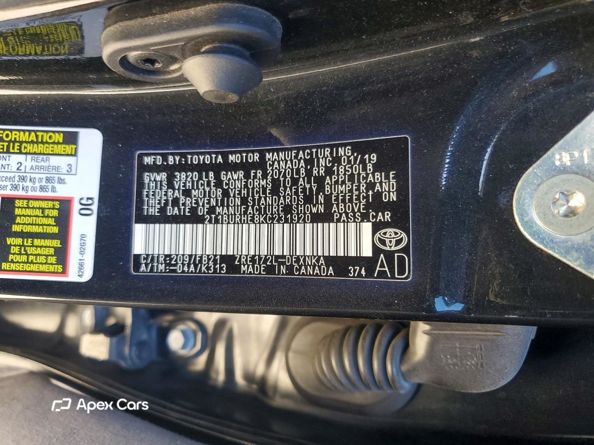 Toyota Corolla 2019
