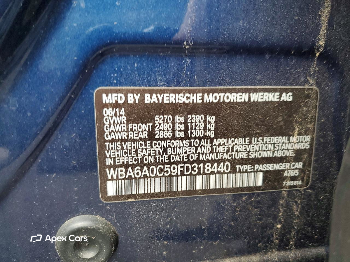 BMW Series 6 2015