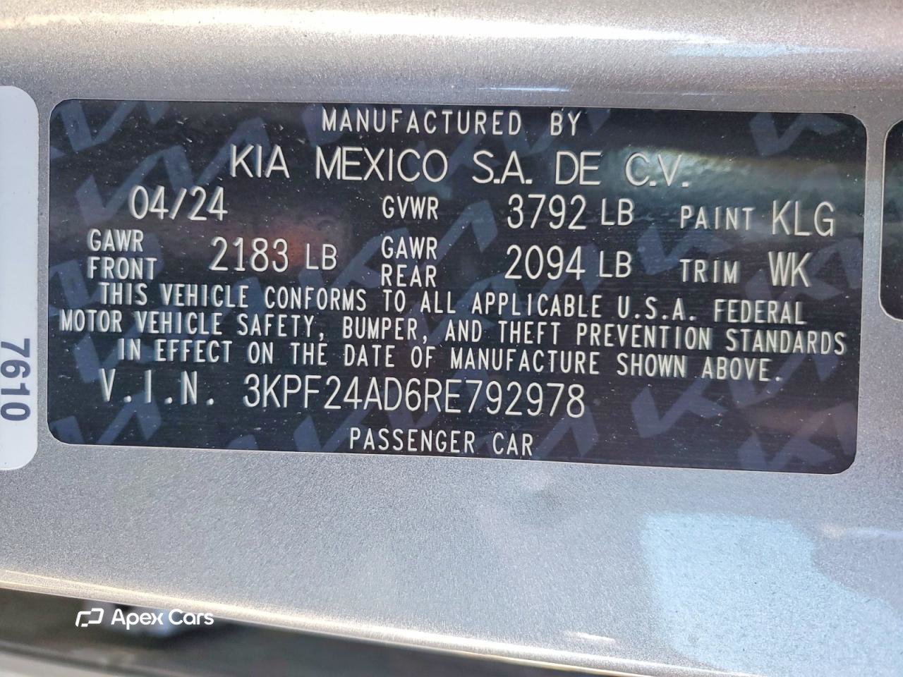 Kia Forte 2024