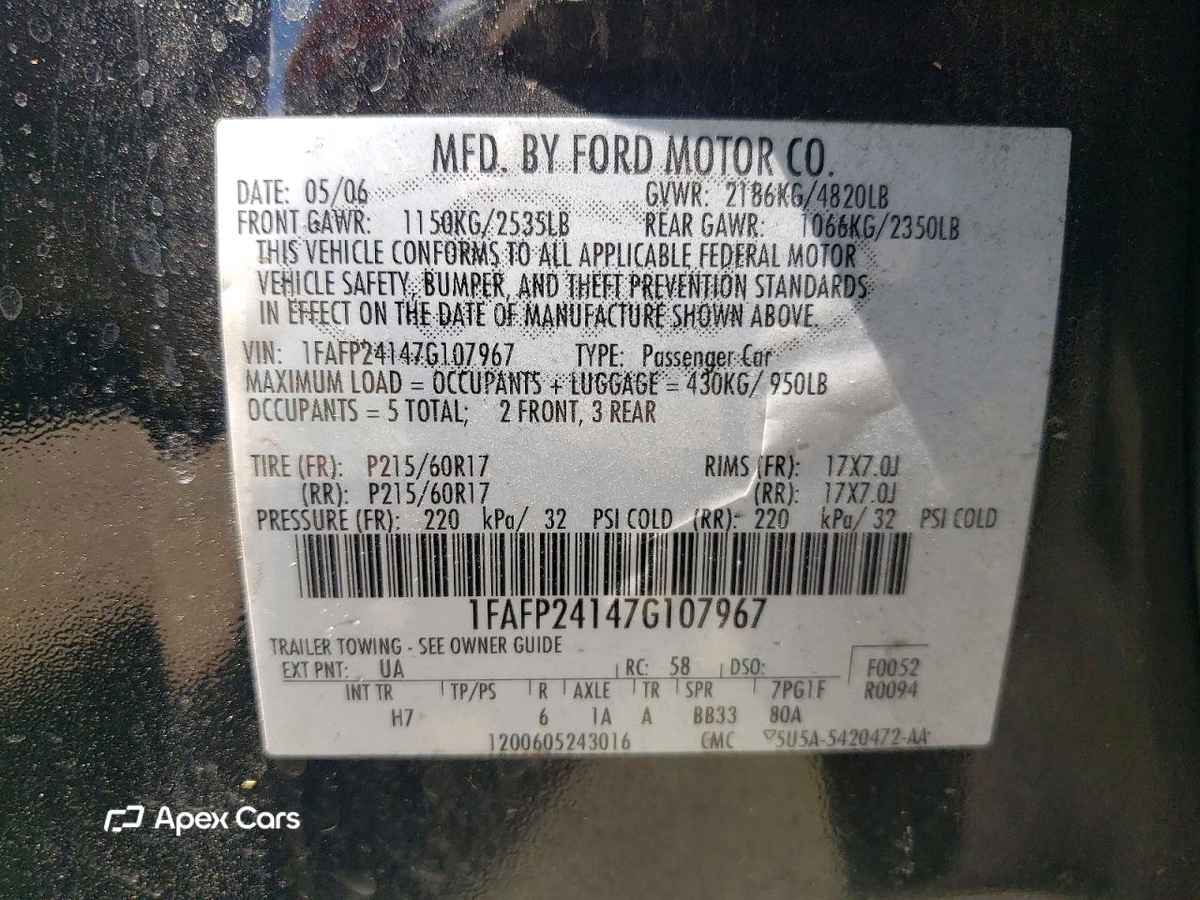 Ford Five Hundred 2007
