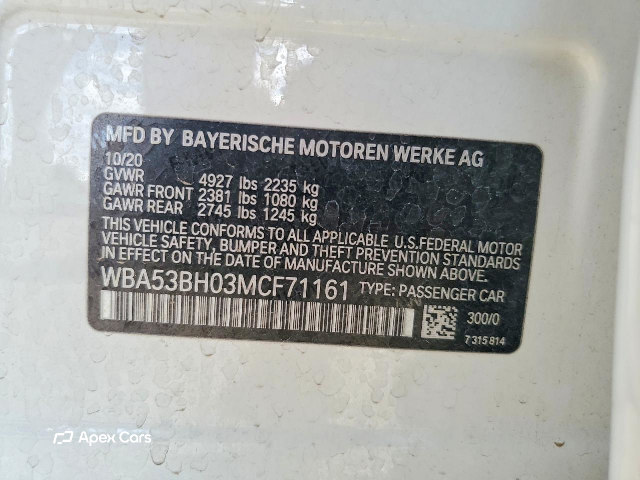 BMW Series 5 2021