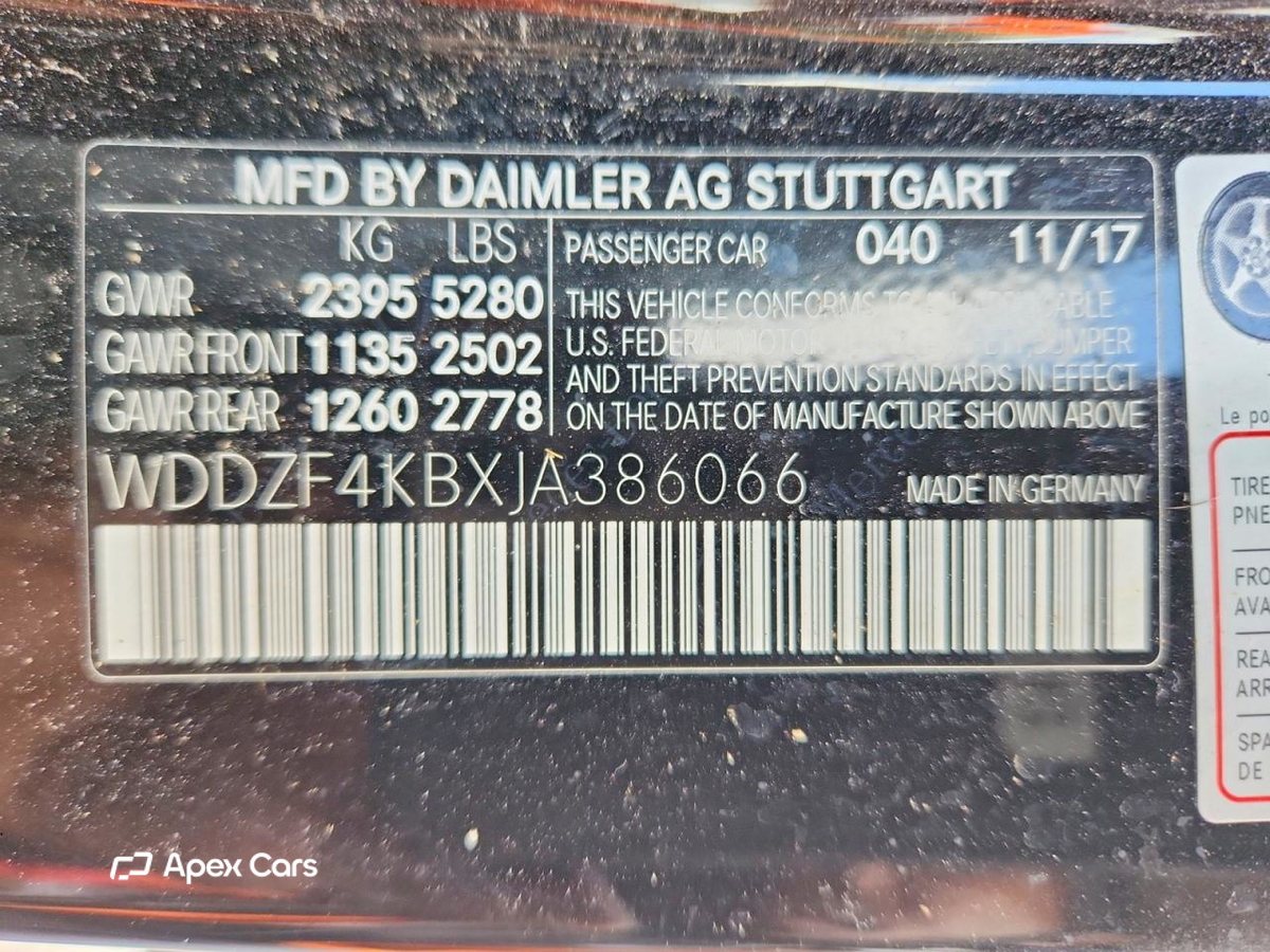 Mercedes-Benz E-klasse 2018