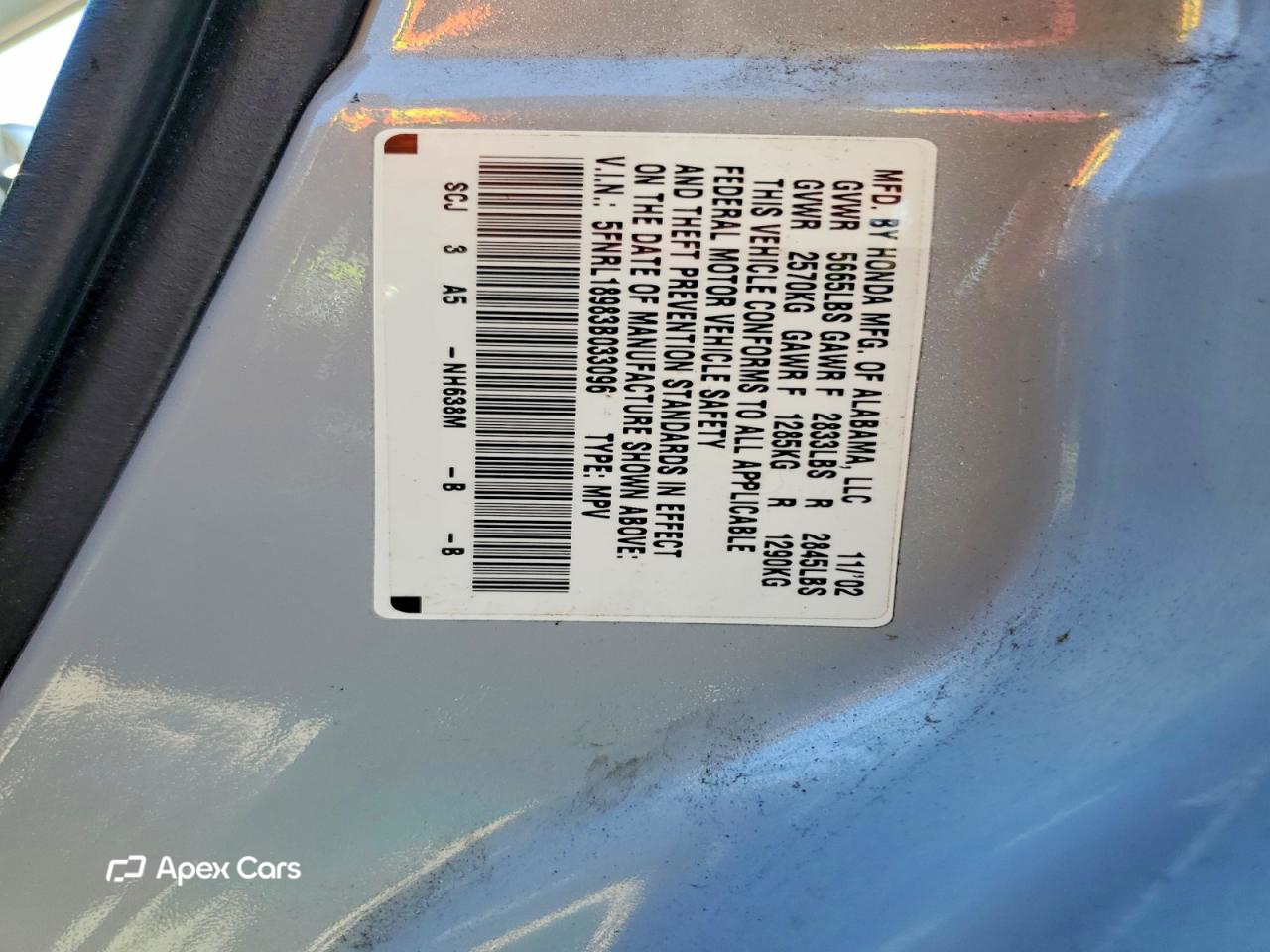 Honda Odyssey 2003