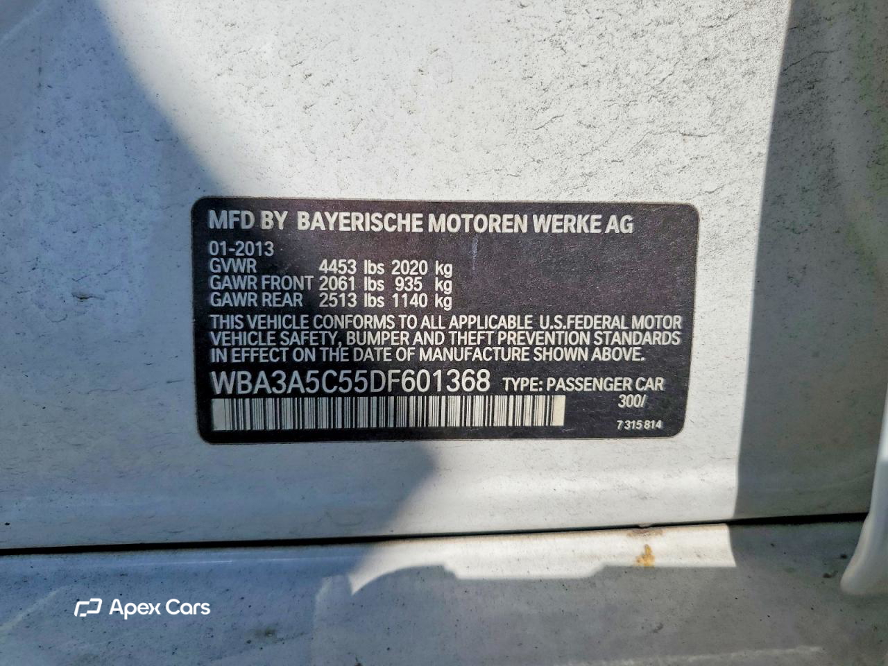 BMW Series 3 2013