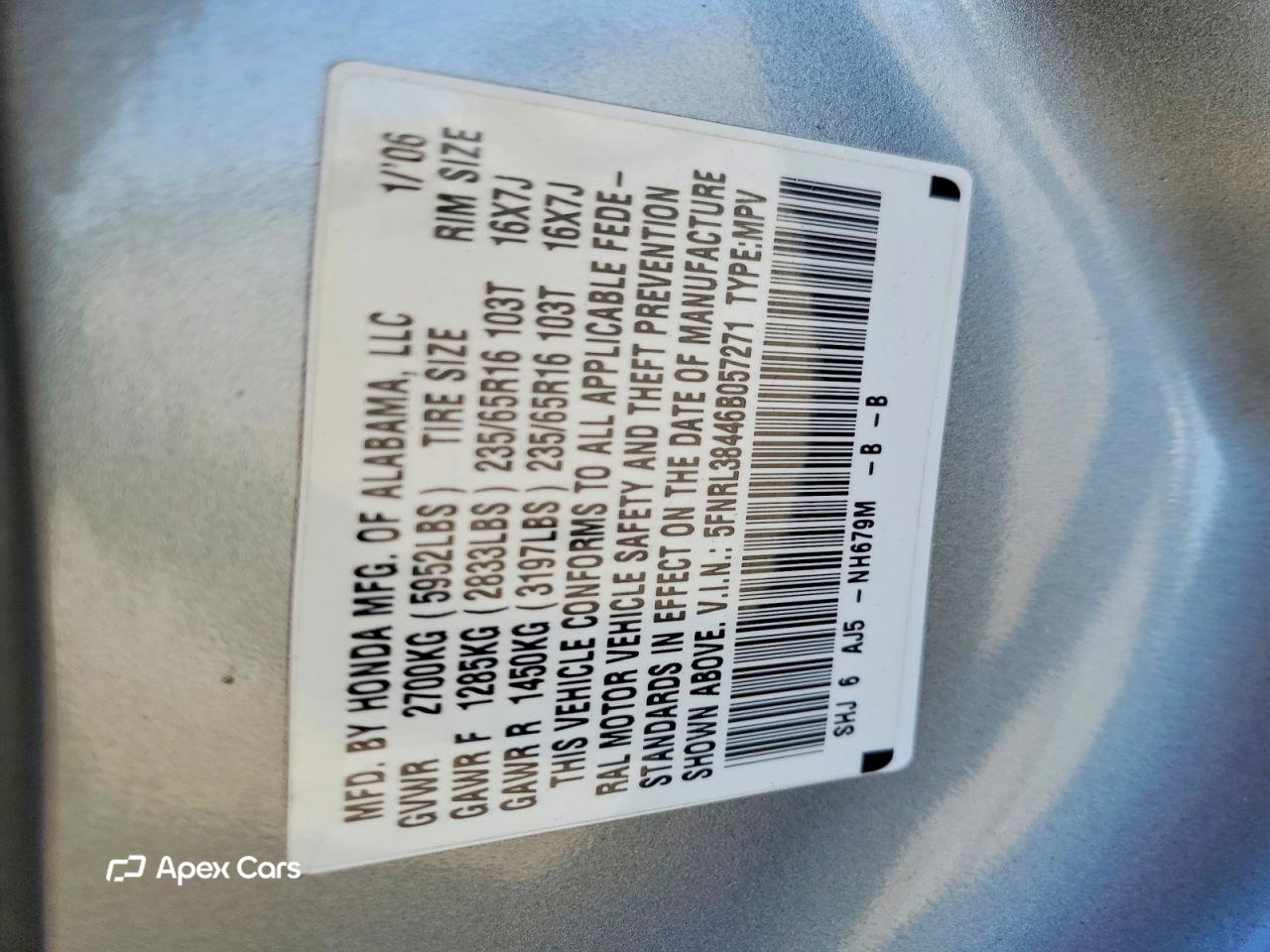 Honda Odyssey 2006