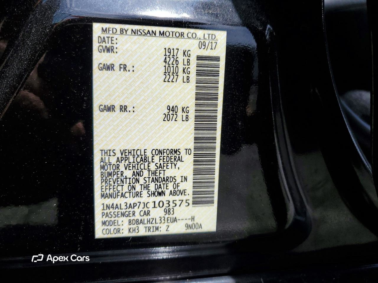Nissan Altima 2018