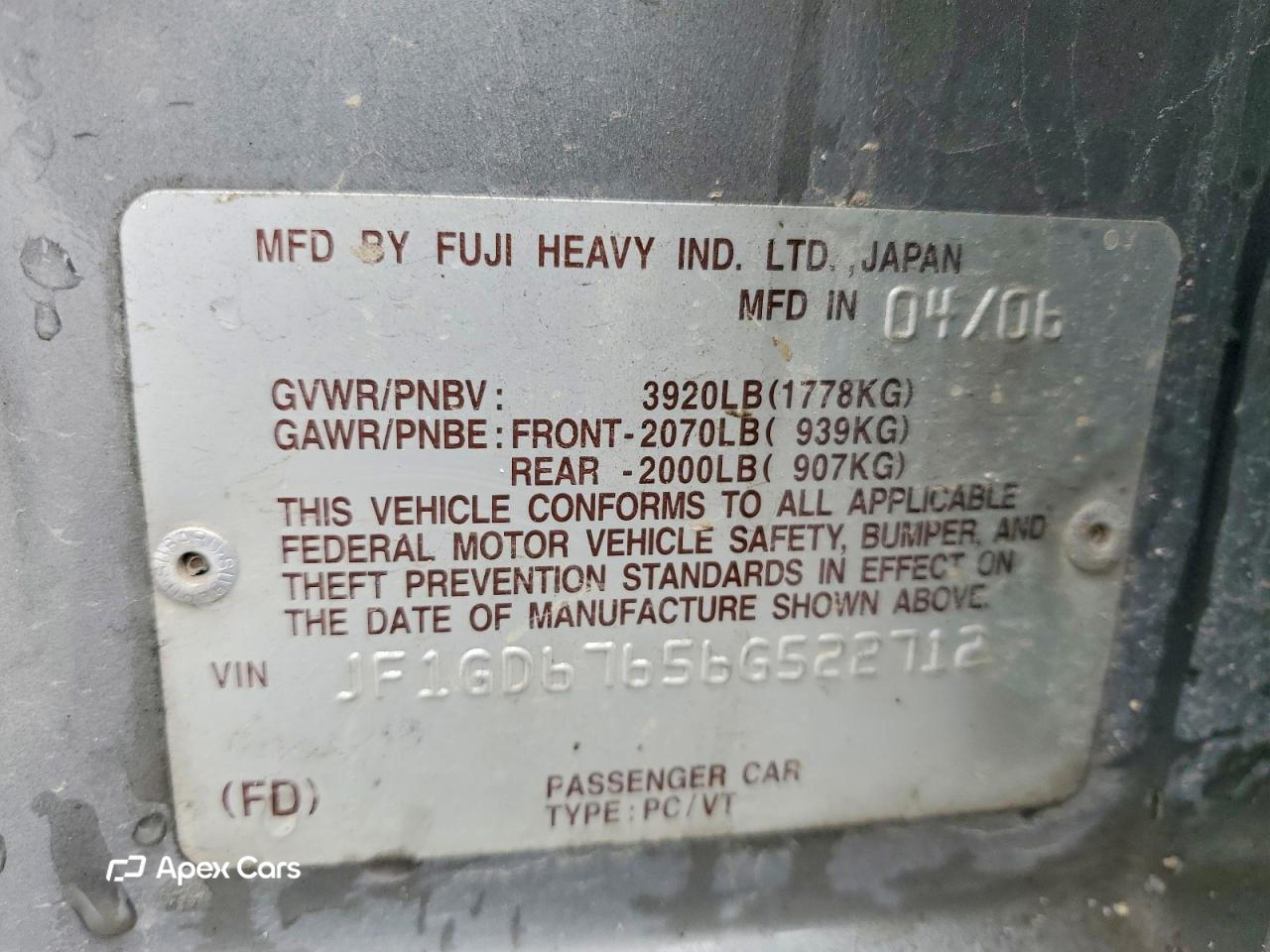 Subaru Impreza 2006