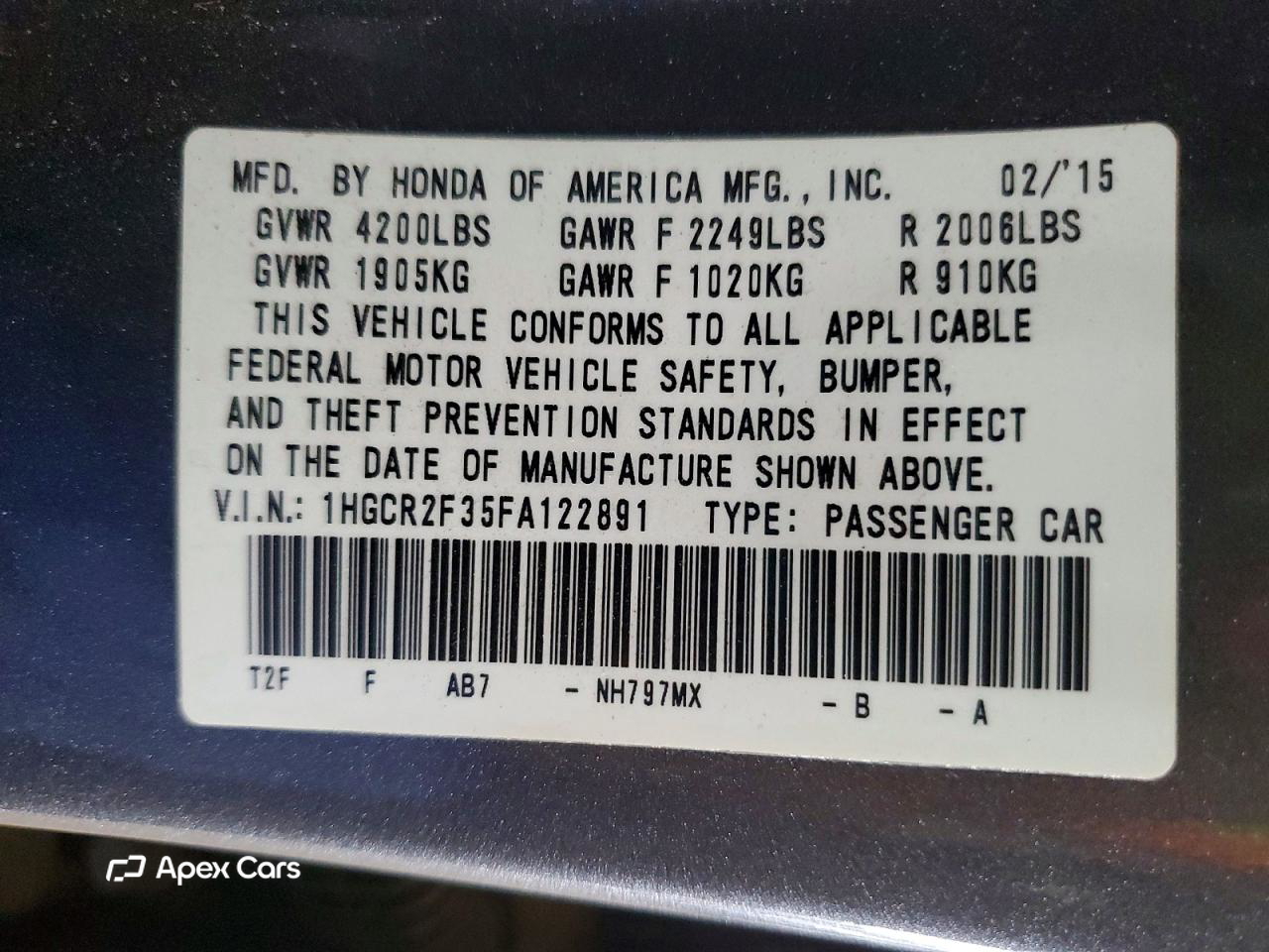 Honda Accord 2015