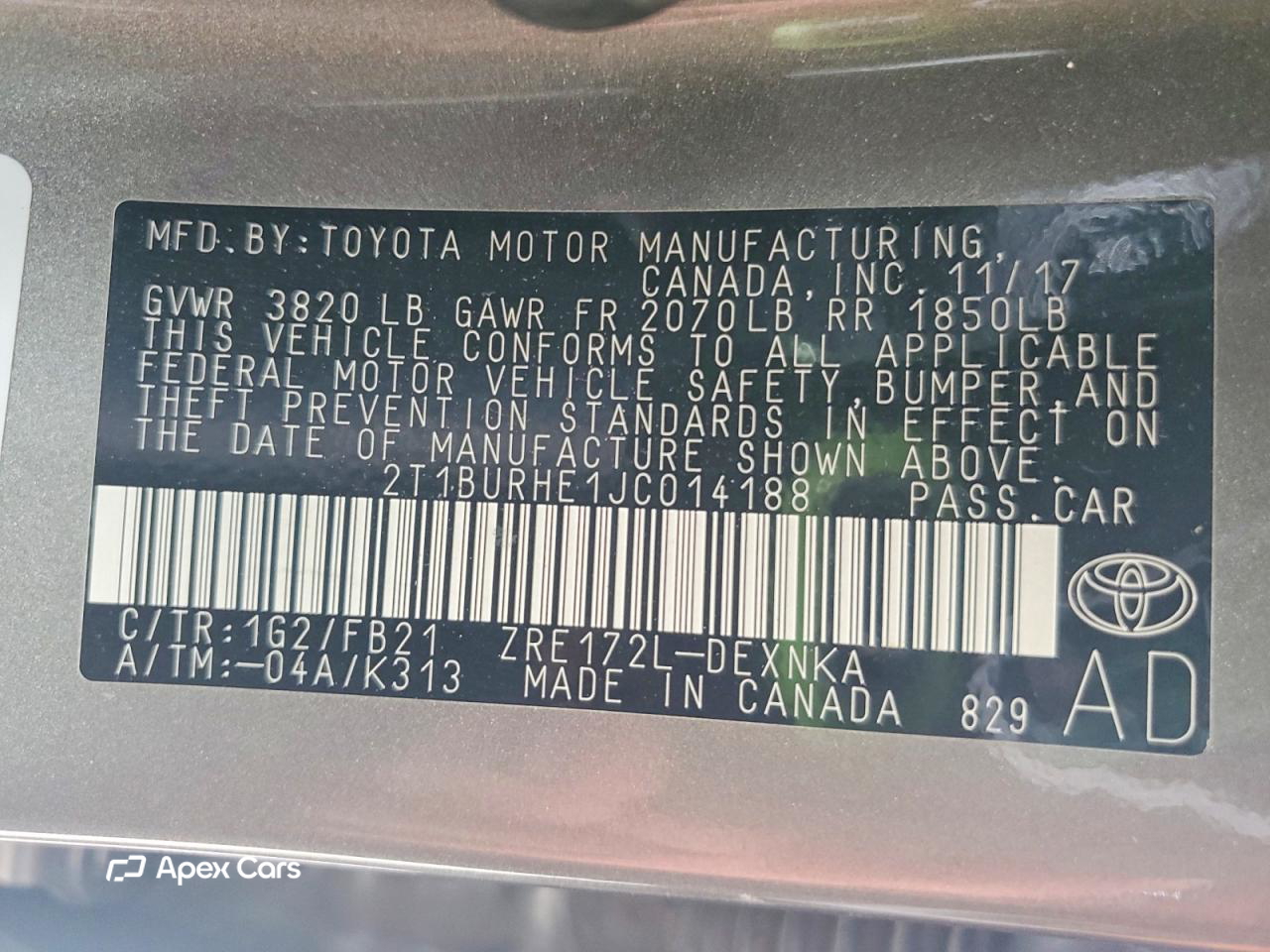 Toyota Corolla 2018