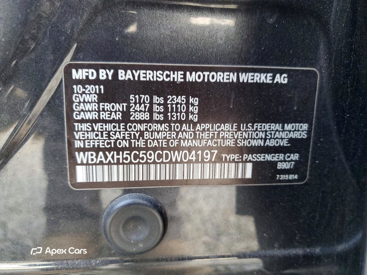 BMW Series 5 2012