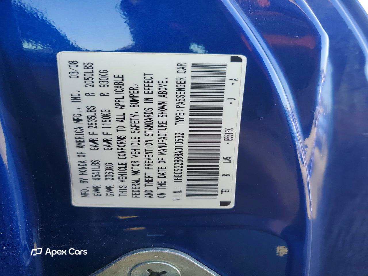 Honda Accord 2008