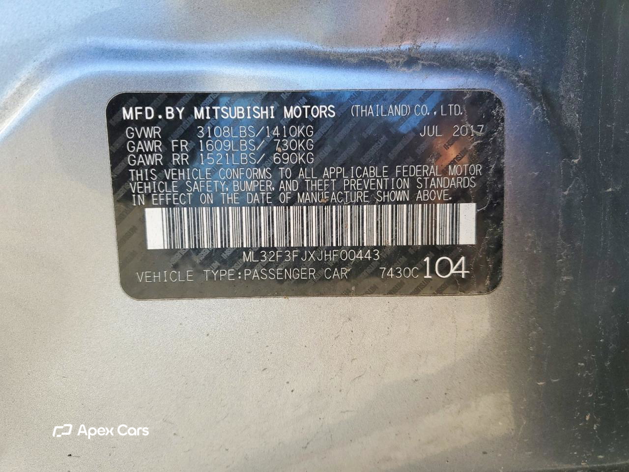 Mitsubishi Mirage 2018
