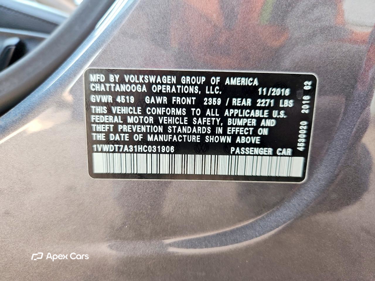 Volkswagen Passat 2017