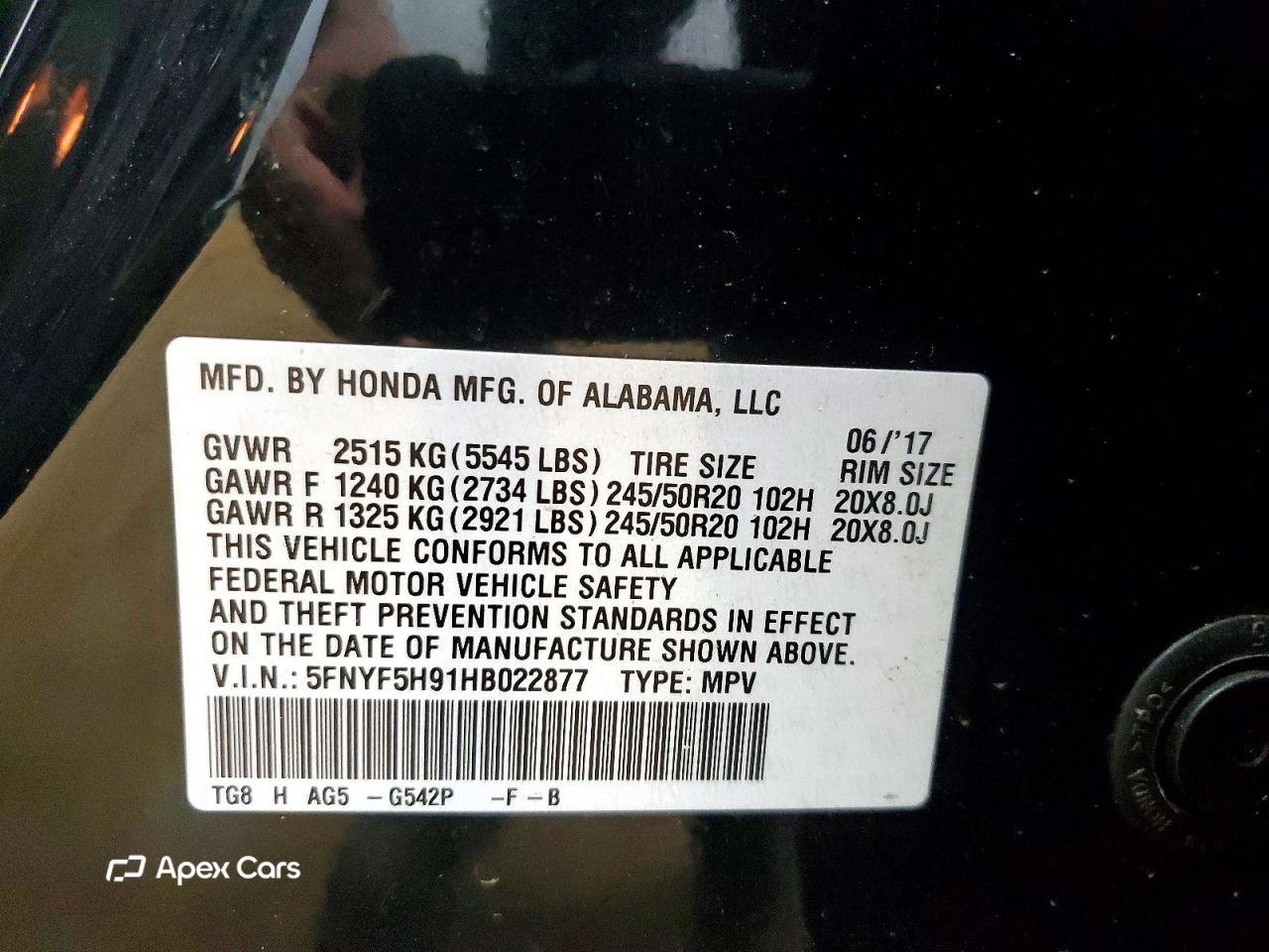 Honda Pilot 2017