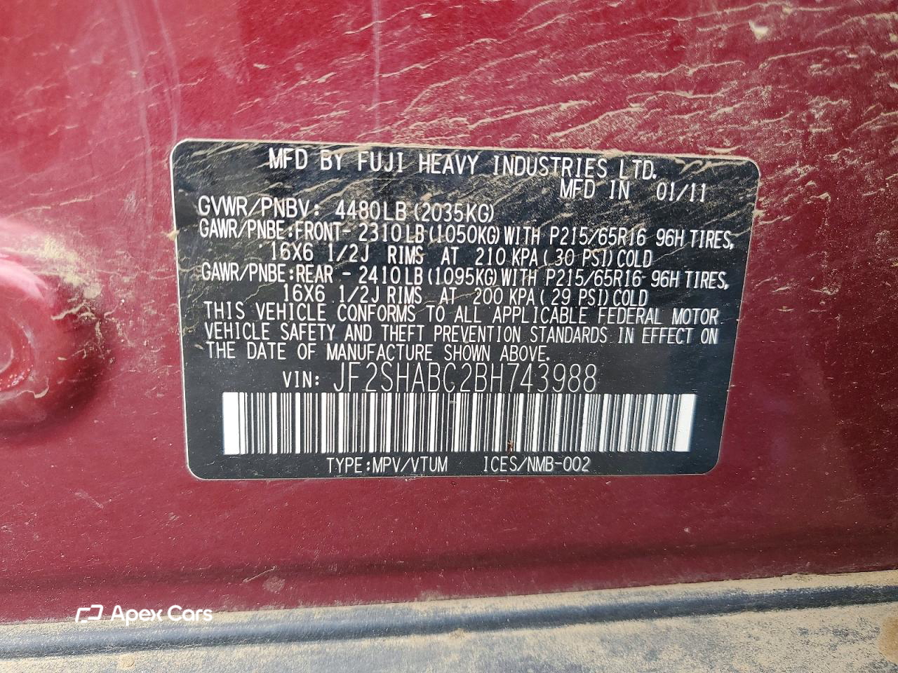 Subaru Forester 2011