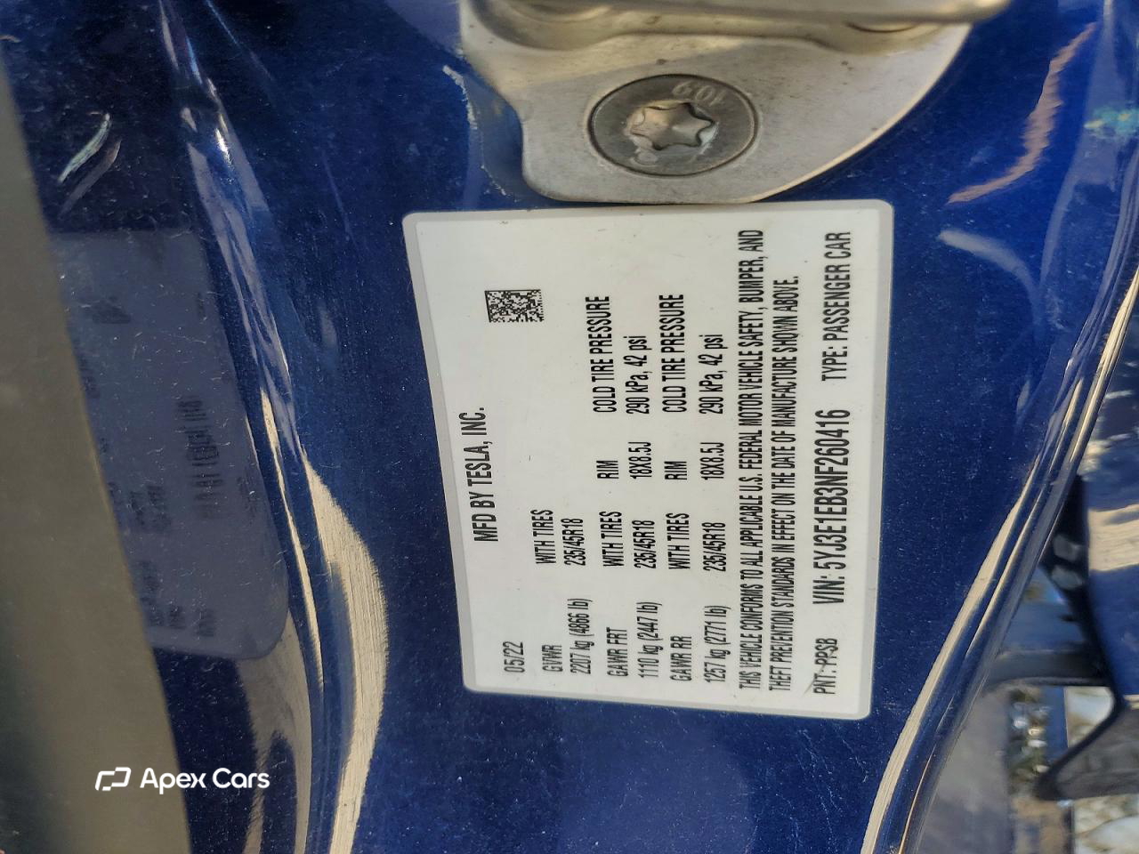 Tesla Model 3 2022