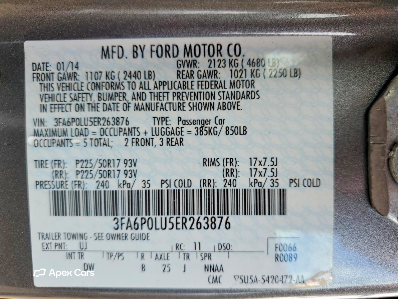 Ford Fusion 2014