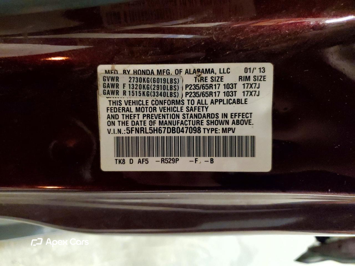 Honda Odyssey 2013
