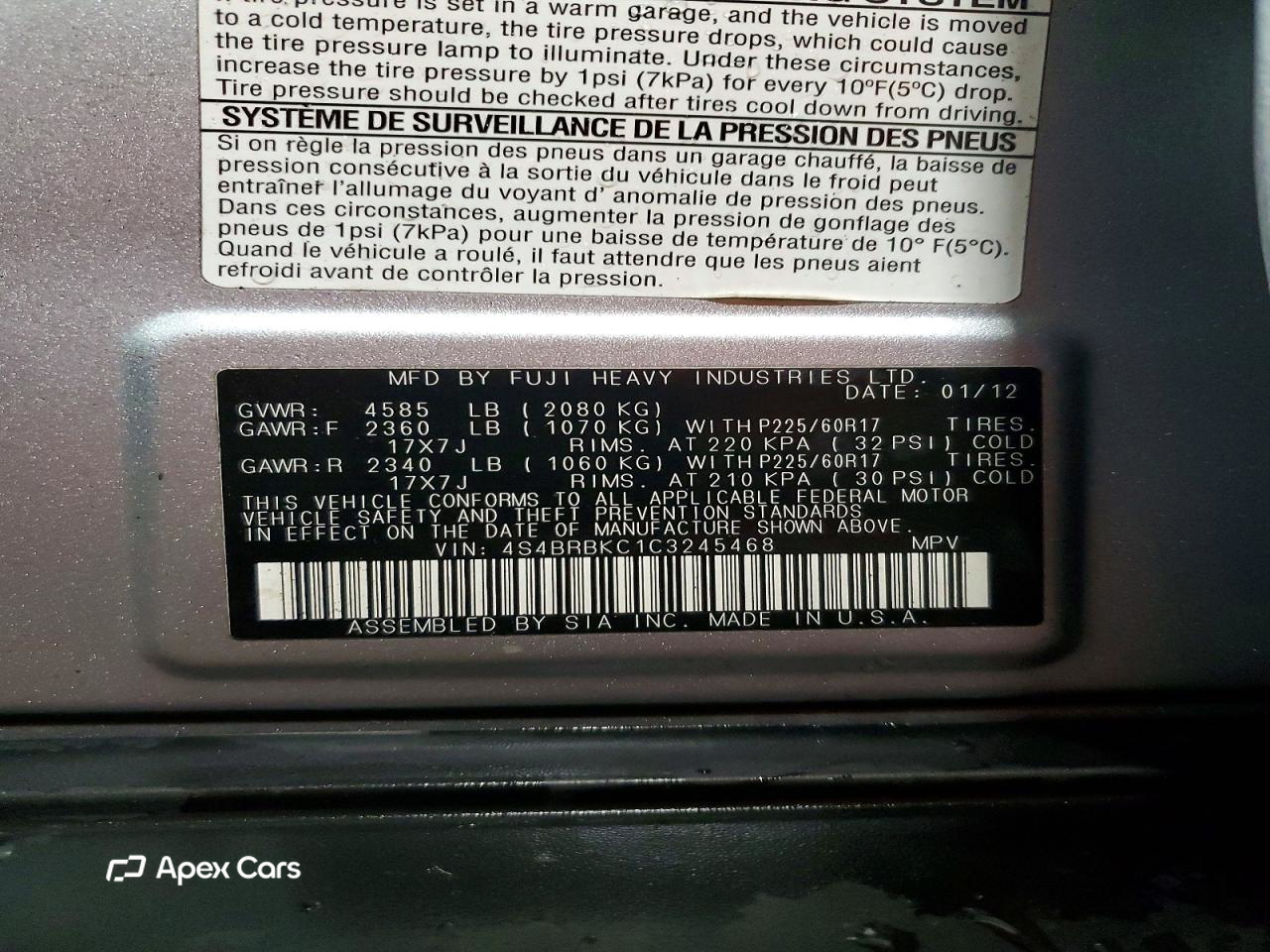 Subaru Outback 2012