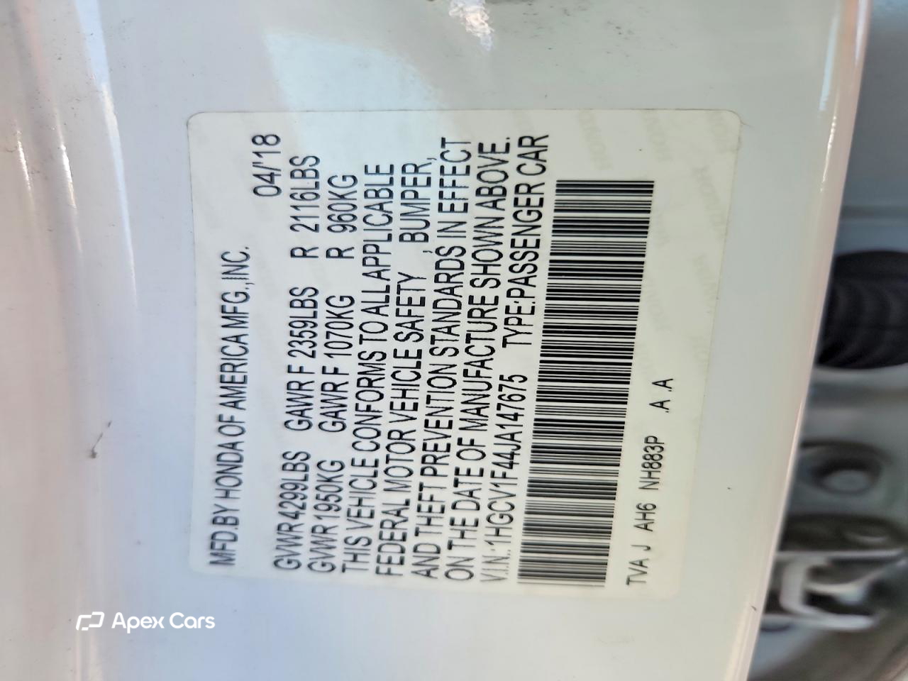 Honda Accord 2018