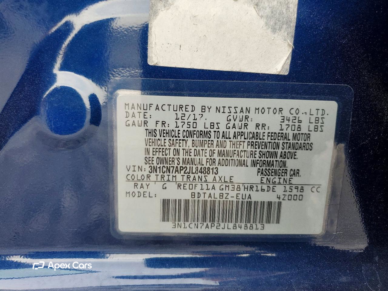 Nissan Versa 2018