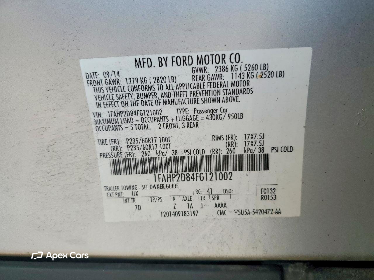 Ford Taurus 2015