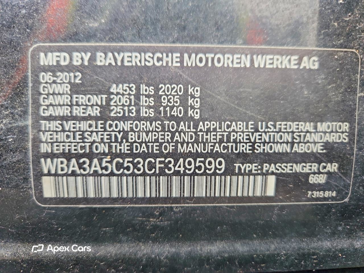 BMW Series 3 2012
