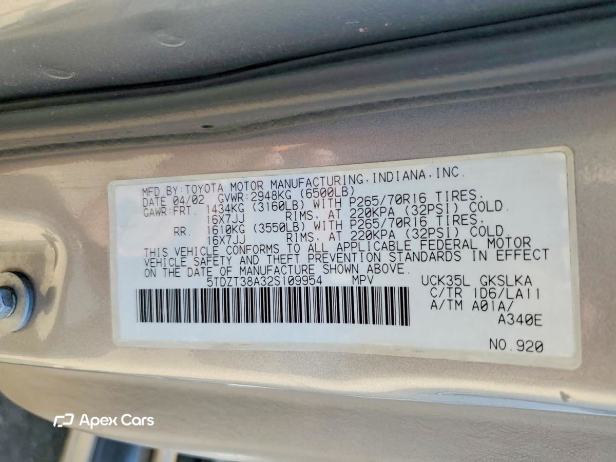 Toyota Sequoia 2002