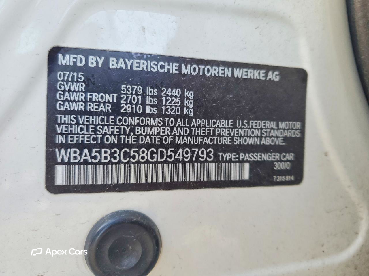 BMW Series 5 2016
