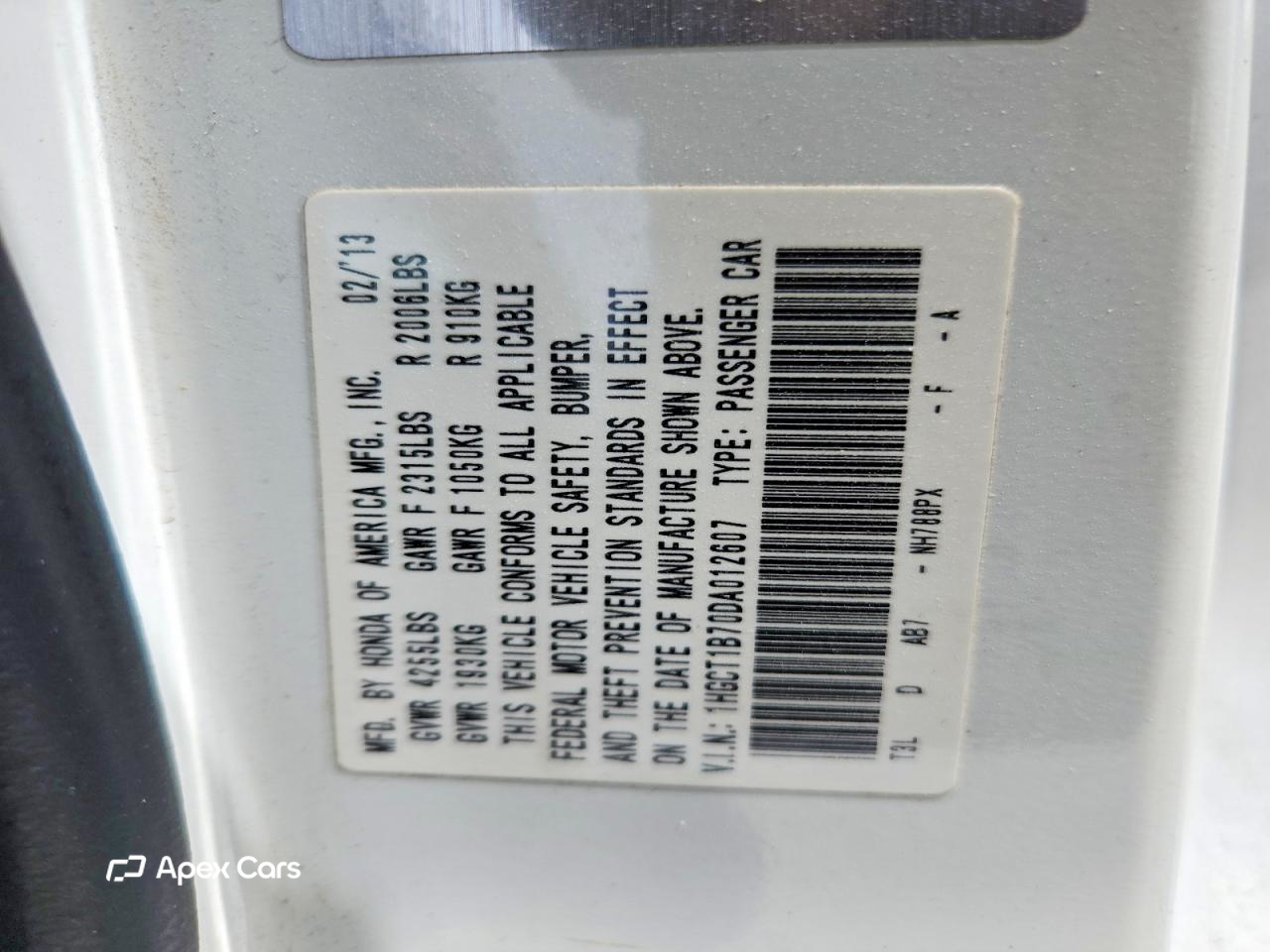 Honda Accord 2013