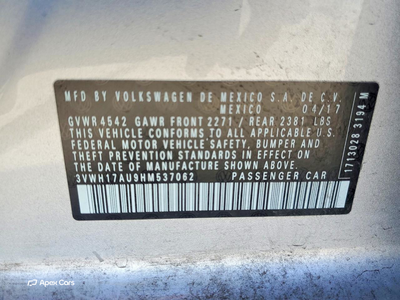 Volkswagen Golf 2017