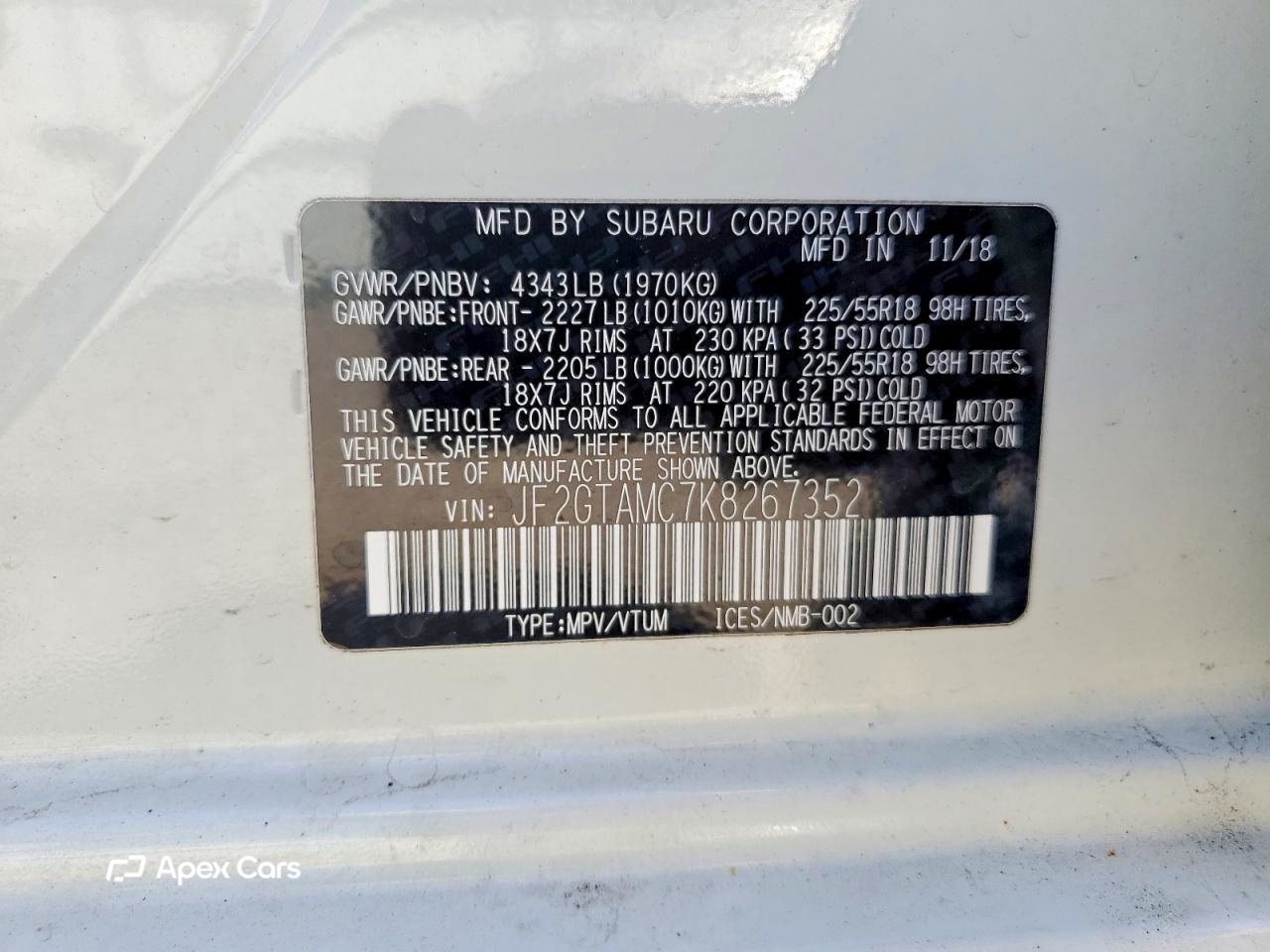 Subaru XV 2019