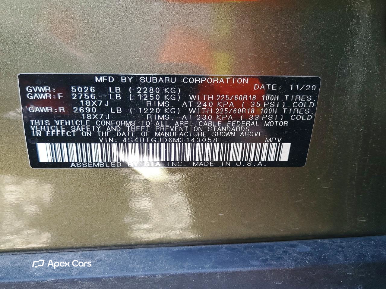 Subaru Outback 2021