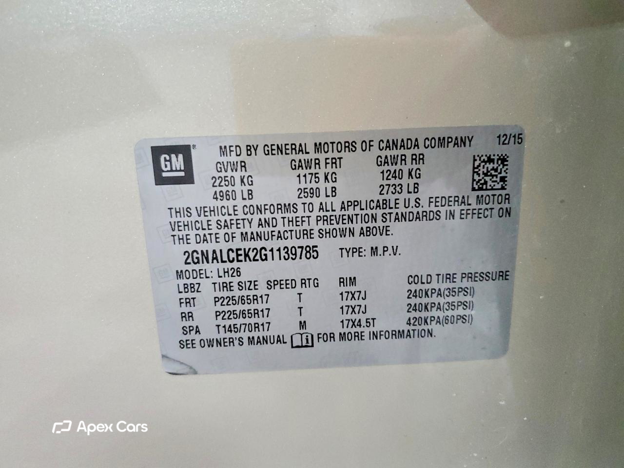 Chevrolet Equinox 2016