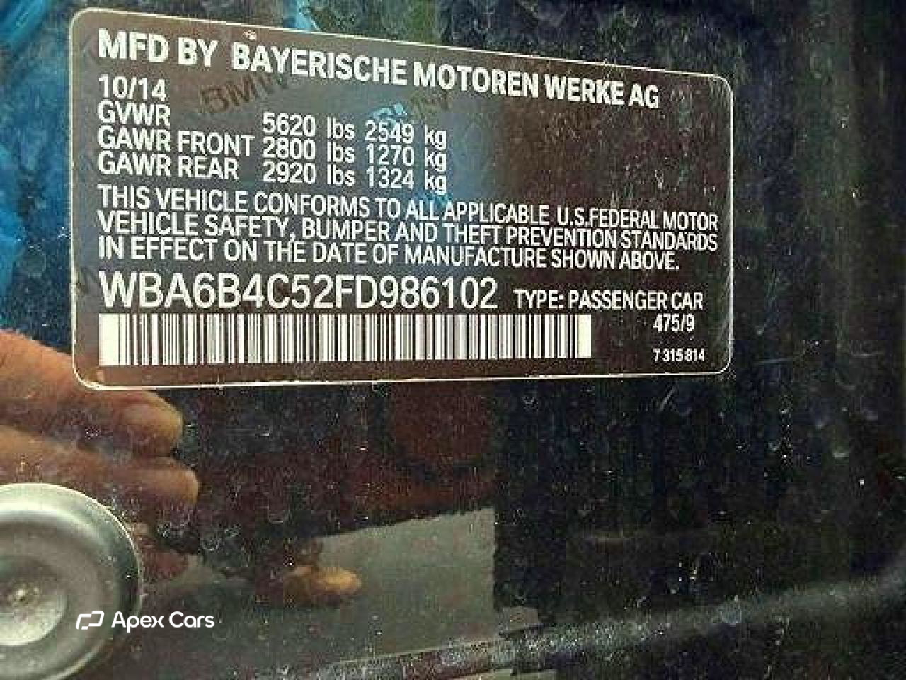BMW Series 6 2015