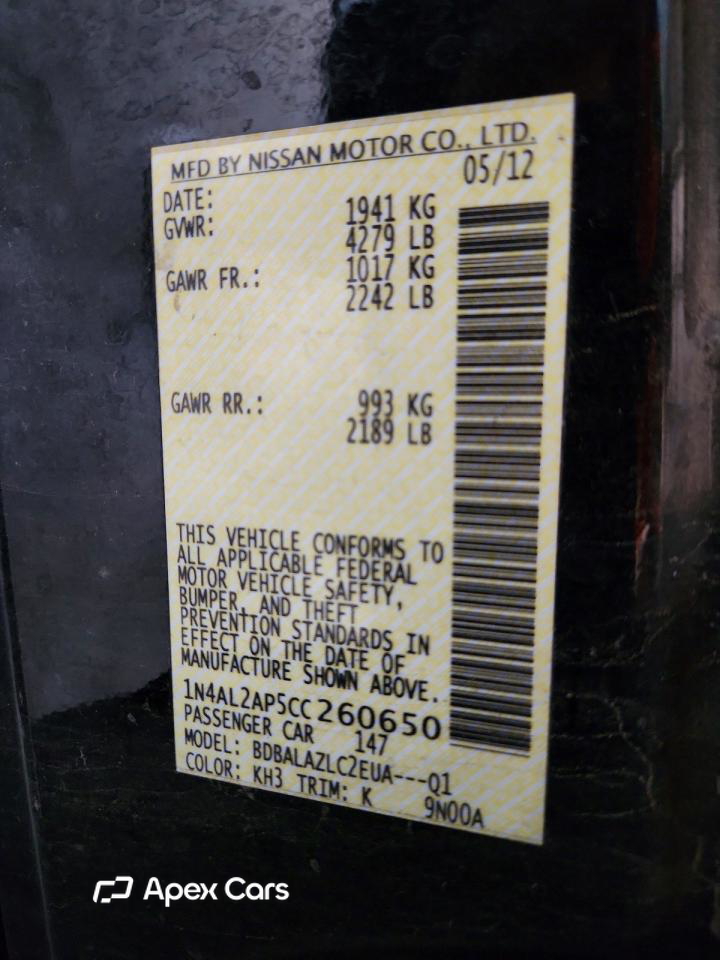 Nissan Altima 2012